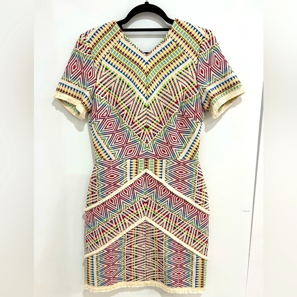 Adelyn Rae Jaylene Woven Jacquard Dress - Size S